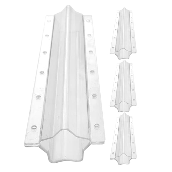 WASHWEPE 4Pcs Vegetable Shaper Molds Transparent for Gardening and Agricultural Use Reusable