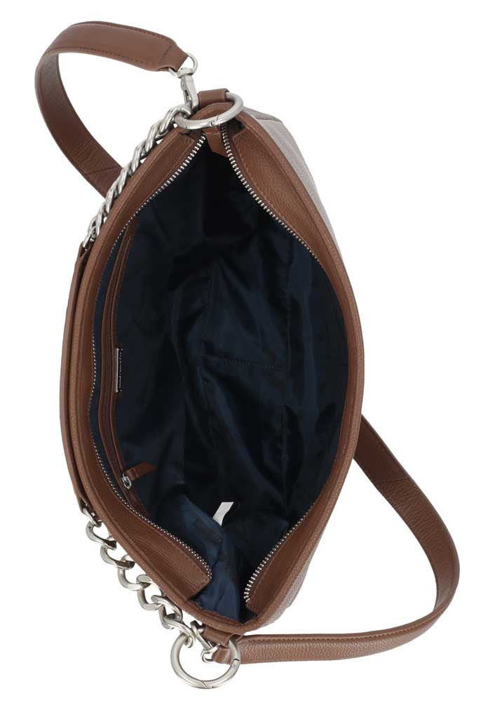Harley-Davidson Women's Bar & Shield Leather Chain Strap Hobo Purse - Cognac, Harley Davidson