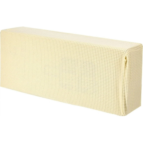 shiyou-Air Conditioner Cover 35-37 Inch Knitted Elastic Cloth Dustproof for Wall-Mounted Units Split Indoor AC Covers, Beige