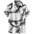 thumbnail image 1 of Camisas s Para Hombre Nueva impresión 3d Impresión digital Camisa de manga corta suelta informal (White, XL), 1 of 4