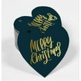 thumbnail image 2 of Inkdotpot Gold Foil Paper Hang Tags Merry Christmas Favor Tags 100 Pieces, 2 of 8