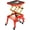 Red, variant on SPECSTAR 350 Lbs Heavy Duty Hydraulic Motorcycle Lift Table Foot Operated ATV Dirt Bike Scissor Jack Stand with 4 Wheels