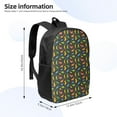 thumbnail image 2 of Uemuo Cartoon Dino Printed Durable 17-inch Student Backpack - Lightweight, Waterproof, Adjustable Straps, Ideal for School, Work, Travel, 2 of 5
