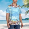 thumbnail image 5 of Goofa Sea and Fish Hawaiian Shirt for Men, Unisex Summer Beach Casual Short Sleeve Button Down Shirts,Aloha Tropical Floral print shirt-Large, 5 of 9
