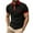 Red, variant on WREESH Men's Solid Color Zip-Up Short Sleeve Top for Sports with a Slim Fitting and Athletic Style Black