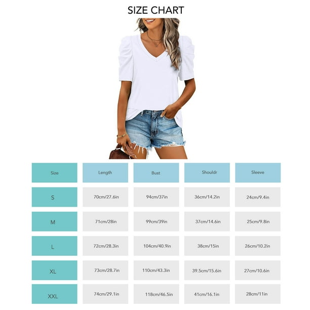 Blusa para mujer camisa casual para mujer blusas de playa en V camisa de verano para mujer maxima confiabilidad Walmart en linea