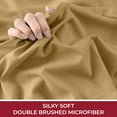 thumbnail image 5 of Mellanni Fitted Sheet with up to 16 inch Deep Pocket, Soft Microfiber, 1 Piece Twin, Gold, 5 of 7