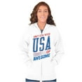 thumbnail image 3 of United States of Awesome Patriotic Zip Up Hoodie Men's Women's Brisco Brands L, 3 of 6