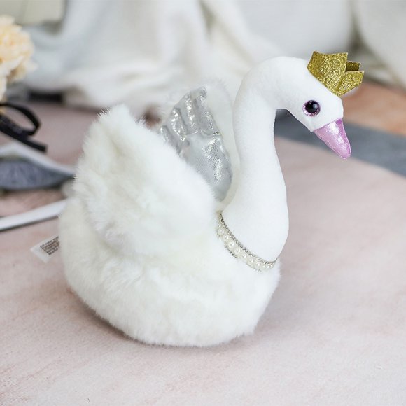 Cuddly Big Soft Toys Plush Rainbow Swan Stuffed Animals Toy Doll,Swan Plushie Toys Best Birthday Christmas Great Anniversary Fiesta Valentine Gifts for Children Kids Baby Toys,Romantic Girls Decor