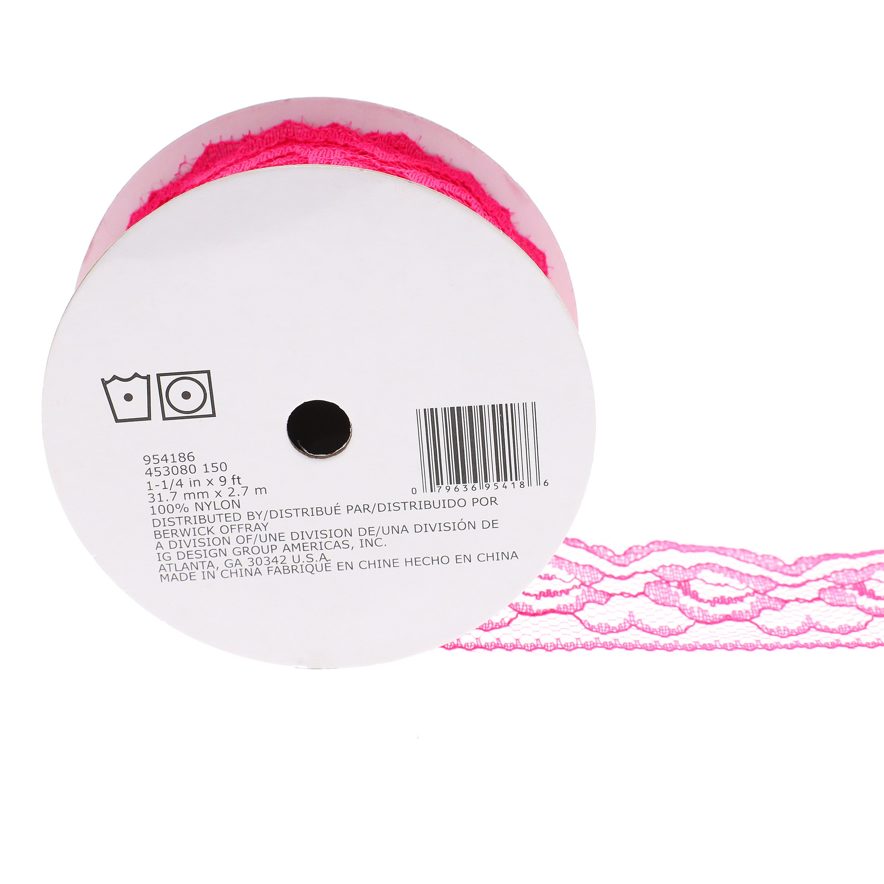 Wrapables Decorative Lace Tape, Pink, 1 - Harris Teeter