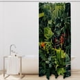 thumbnail image 2 of Tropical Plants Waterproof Shower Curtain Sets with Hook, Printed Design - Bathroom Decoration - 3 Piece Set, 2 of 6