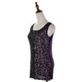 thumbnail image 3 of Anna-Kaci Womens Sparkle & Shine Glitter Sequin Embellished Sleeveless Round Neck Tank Top, 3 of 5
