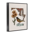 thumbnail image 3 of Stupell Industries Bohemian Floral Maryland State Black Framed Giclee Art, 11 x 14, by Valentina Harper, 3 of 8