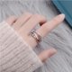 thumbnail image 4 of Qarigey Anillo de ansiedad para aliviar el desgaste ajustable, anillos abiertos, accesorios giratorios en con personalidad, Ropa, zapatos y accesorios Miscelánea, 4 of 6