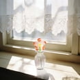 thumbnail image 2 of Beauos Elegant Handmade Glass Vase with Vertical Stripe for Desktop Miniature Decoration (2X1+3X1In, 1Pcs) Clear2, 2 of 8