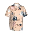 thumbnail image 2 of Hawaiian Shirt For Men, Cute Ink Drawn Elephants Mens Button Down Short Sleeve Shirt, Summer Beach Shirts For Men, 2 of 2