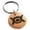 Rose, variant on Stainless Steel Aztec Universe Rune Engraved Small Medallion Circle Charm Keychain Keyring