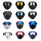 thumbnail image 3 of Detachable Motocross Goggles Motorcycle Racing Biker Off Road Face Mask Eyewear, 3 of 5