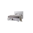 thumbnail image 3 of JERFIT White Queen Storage Bed with Drawers, Wood Platform Bed Frame with Upholstered Headboard, No Box Spring Needed, Traditional Style, 3 of 7
