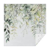 Square Tablecloth 60x60 Inch – Waterproof Polyester Printed Table Cover, Wrinkle Resistant & Washable for Kitchen Dining Picnic Party Decor, Single-v4-13, White