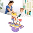 thumbnail image 1 of Juego De Juguetes De Cocina, Coche De Almacenamiento Educativo, Juguetes De Cocina Para Niños Pequeños De Colores Vivos Realistas, Seguros Para Niños Y Niñas, 1 of 7