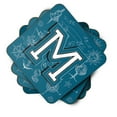 thumbnail image 2 of Letter M Sea Doodles Initial Alphabet Foam Coaster Set of 4, 2 of 3