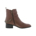 thumbnail image 4 of Kenneth Cole Reaction Womens Salt Biker Chain Faux Leather Chain Booties, 4 of 5
