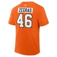 thumbnail image 3 of Men's Fanatics Trevor Zegras Orange Philadelphia Flyers Authentic Stack Name & Number T-Shirt, 3 of 3