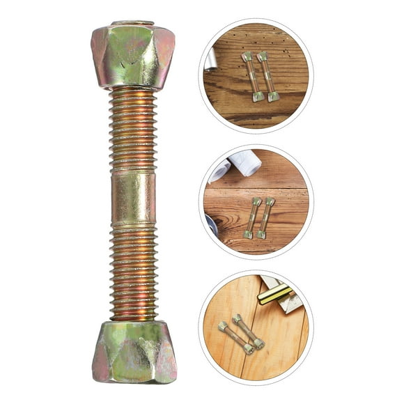 CRILSTYLEO 2Ud Tornillos Dorados Para Instalación De Canastas Y Sillas Colgantes Con Soporte Duradero