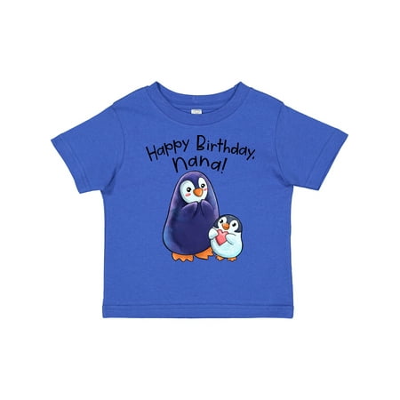 

Inktastic Happy Birthday Nana!- Cute Penguins Gift Toddler Boy or Toddler Girl T-Shirt