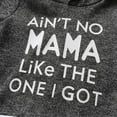 thumbnail image 3 of Newborn Infant Baby boy Clothes Long Sleeve Letter Hooded Tops Long Pants Outfits Set Gray 3-6 Months, 3 of 6