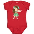 thumbnail image 3 of Inktastic Brown Haired Hula Girl Girls Baby Bodysuit, 3 of 5