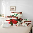 thumbnail image 6 of Homewish Heart Monogrammed T 7-Piece King Bedding Set Kawaii Bowtie Ultra Soft Reversible Decor For Teens, 6 of 8