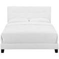 thumbnail image 5 of Modway Amira Tufted Fabric Upholstered Queen Bed Frame With Headboard In White, 5 of 5