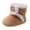 Brown, variant on Lovebay Baby Girls Boys Toddler Booties Infant Prewalker Snow Shoes Newborn Anti-slip Sole Warm Boots