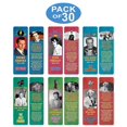 thumbnail image 4 of Creanoso Historical Fact American Famous Musicians Bookmark Cards (30-Pack) – Learning Reading Bookmarks Collection Set – Stocking Stuffers for Boys, Girls, Kids – Classroom Incentives - Gift Tokens, 4 of 4