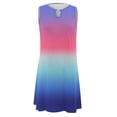 thumbnail image 4 of Ketyyh-chn99 Robes d'Été Femmes Tendance 2024 Robe d'Été Extensible Robe Décontractée Robes d'Été pour Femmes Manches Courtes Tendance Imprimée Robe Midi de Plage Bleu Foncé,m, 4 of 5