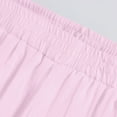 thumbnail image 7 of Lroveb Wide Leg Pants for Women, High Waisted Summer Pants Womens, Womens Solid Elastic Pants Waist Pink, 7 of 7