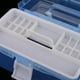 thumbnail image 4 of Caja de Herramientas de Pintura de Joyería de Azul Organizador de Caja de Almacenamiento Asa, 4 of 9