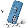 thumbnail image 5 of For Motorola Edge+ Edge Plus 2022 XT2201DL Advanced Cover Phone Case + Tempered Glass - Blue, 5 of 5