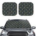 thumbnail image 2 of Saiise Gold Snowflake Christmas Tree for Foldable Car Sun Shades (2-Pack) Offer Sun Protection with an Easy-fold Design for Convenient Windshield Shading-Large, 2 of 6