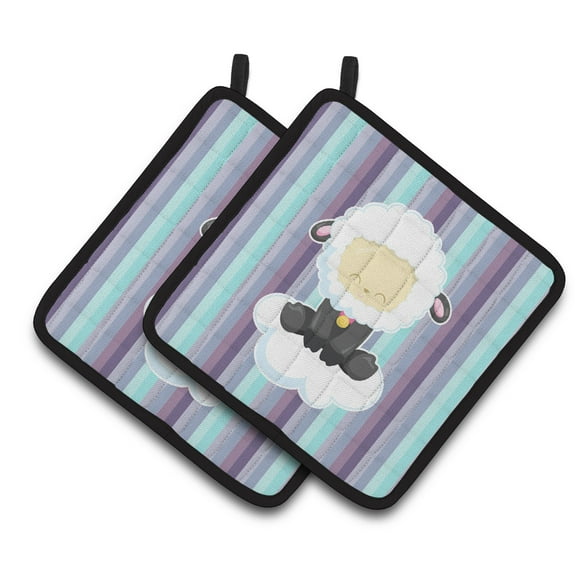 Caroline's Treasures Sheep on Cloud Pair of Pot Holders