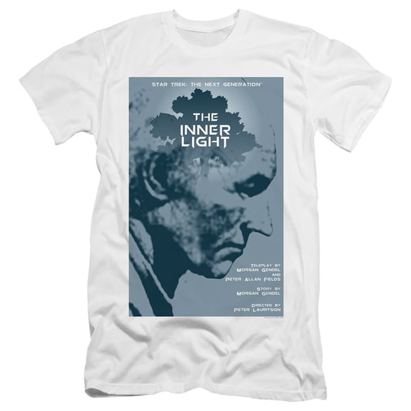 Star Trek Tng Season 5 Episode 25 Premium Canvas Adult Slim Fit 30/1 T-Shirt White