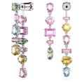 thumbnail image 1 of Pendientes Swarovski Gema Drop asimétricos multicolores, 1 of 6