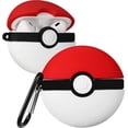 thumbnail image 2 of Funda de silicona para auriculares con dibujos de Pokeball en 3D, funda para auriculares inalámbricos de segunda generación para Airpods Pro, llavero para Airpods, 2 of 4