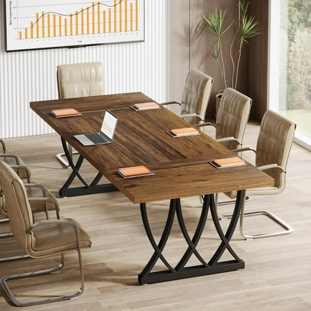 Tribesigns 6 ft Conference Table for 6-8 People 70.86-Inch Rectangle Conference Table Without Chair