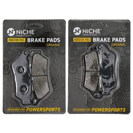 NICHE Brake Pad Set For Harley-Davidson Street Rod 500 750 41300169 41300161 Complete (Best Street Brake Pads)