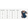 thumbnail image 5 of PENGXIANG Femmes Été Casual Manches Courtes V Cou une Robe Doublée Patchwork Robe Courte, 5 of 5