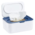 thumbnail image 3 of Wet Wipe Dispenser, Baby Napkin Storage Box Holder Container Dust-proof Wet Tissue Box, Office (Gray), 3 of 5