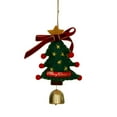 thumbnail image 2 of Xihbxyly Adorno para Árbol de Navidad, Adornos de Fieltro de Lana, Detalles de Cinta de Terciopelo, Colgante de Algodón, Madera de Fruta Decorativa, Impresión Manual, Decoración para Coche o Casa, Re, 2 of 2